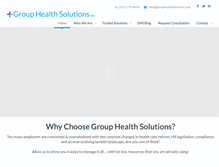 Tablet Screenshot of grouphealthsolutions.com